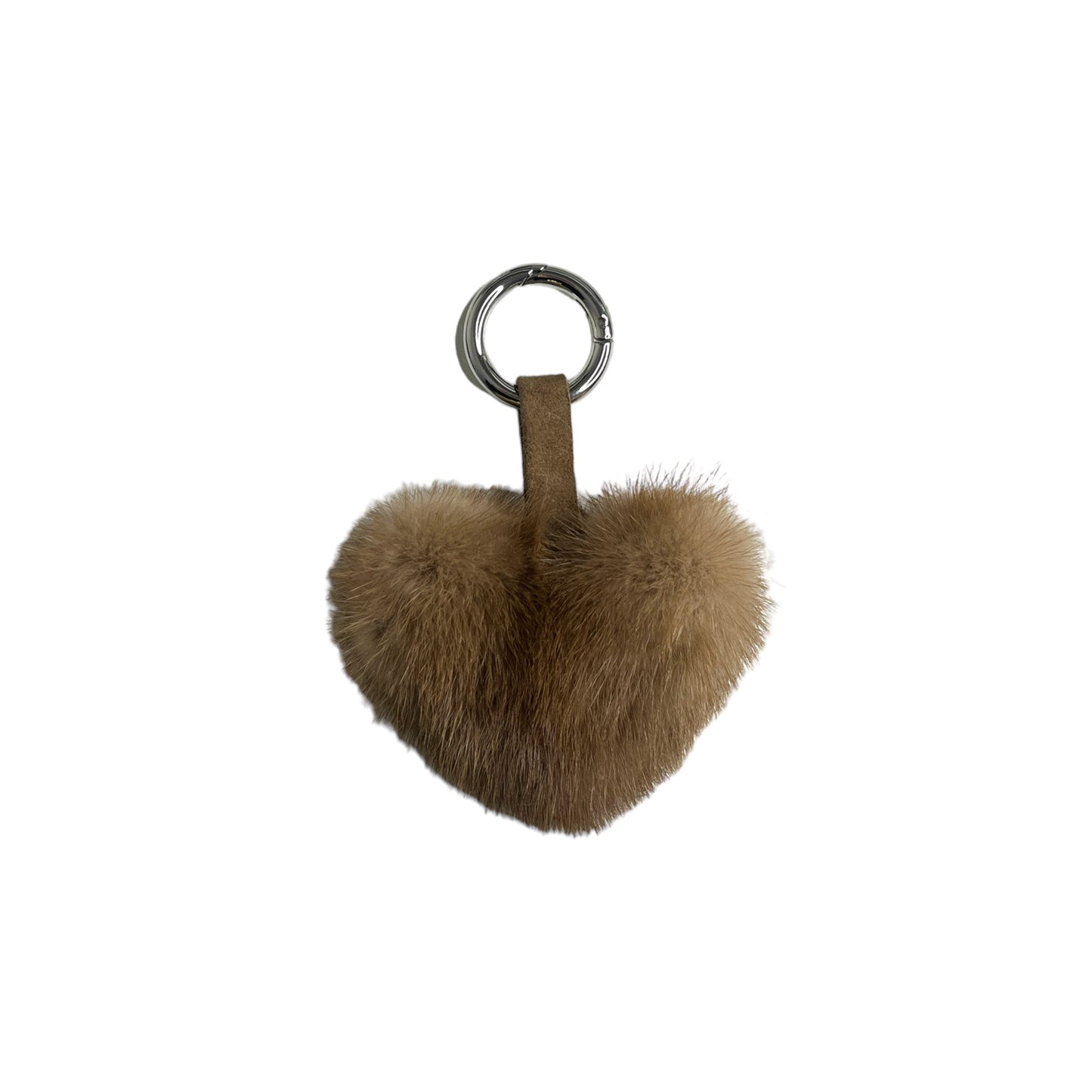 Mink Heart Keychain