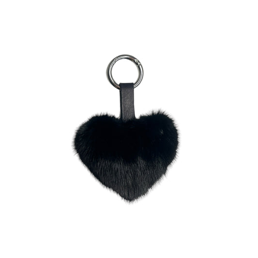 Mink Heart Keychain